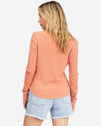 2 My Henley Long Sleeve Knit Top  ABJKT00387 Billabong