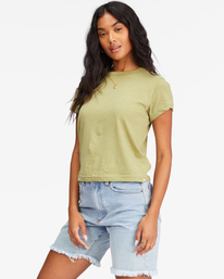 2 Better Then Basic Short Sleeve T-Shirt Green ABJKT00396 Billabong