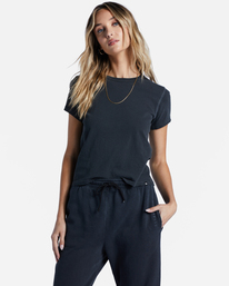 billabong, Better Then Basic Short Sleeve T-Shirt, OFF BLACK (ofb) BETTER THAN BASIC ABJKT00396