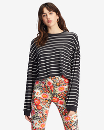 1 Beach - Kürzeres T-Shirt für Frauen Schwarz ABJKT00426 Billabong