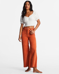 2 Love Song Puff Sleeve Top White ABJKT00441 Billabong