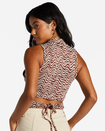 3 Wavey Babe Knitted Tank Top Brown ABJKT00494 Billabong