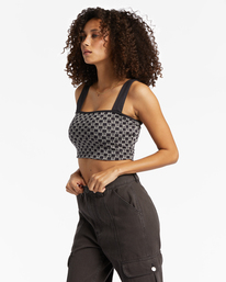 4 Check Me Out - Ribgebreide Top voor Dames Black ABJKT00502 Billabong