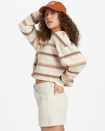 1 Beach Boyfriend Stripe Top White ABJKT00520 Billabong