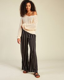 0 New Waves 2 Elastic Waist Pants Black ABJNP00127 Billabong