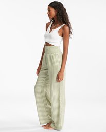 1 New Waves 2 Elastic Waist Pants Green ABJNP00127 Billabong