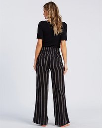 3 New Waves 2 Elastic Waist Pants Black ABJNP00127 Billabong