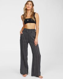 0 New Waves 2 Elastic Waist Pants Black ABJNP00127 Billabong