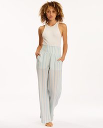 0 New Waves 2 Elastic Waist Pants Black ABJNP00127 Billabong