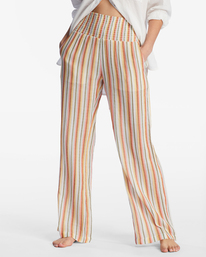 3 New Waves 2 Elastic Waist Pants White ABJNP00127 Billabong