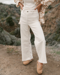 1 Free Fall Cord - Broek met wijde pijpen voor Dames White ABJNP00149 Billabong
