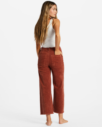 Free Fall Cord - Wide Leg Trousers for Women  ABJNP00149
