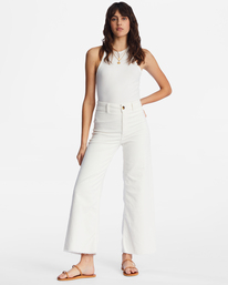 1 Free Fall Cord 2022 -  Broek met wijde pijpen voor Dames White ABJNP00149 Billabong