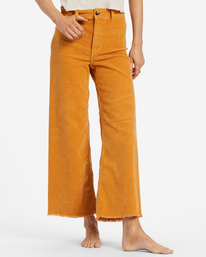 4 Free Fall Wide-Leg Pants Yellow ABJNP00149 Billabong