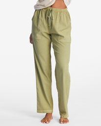 4 Beachy Keen Woven Pant Green ABJNP00216 Billabong