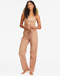 billabong, Beachy Keen Woven Pant, PRETTY PUTTY (clw0) Beachy Keen - Beachy Trousers for Women ABJNP00216