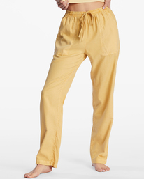 4 Beachy Keen Woven Pant Yellow ABJNP00216 Billabong