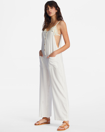 1 Beach Cruiser Wide-Leg Overalls White ABJNP00234 Billabong