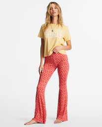 billabong, Sundown Pantalon évasé, CORAL CRUSH (mjp0) Sundown - Flared Stretch Trousers for Women ABJNP00255