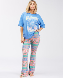 2 Sundown High-Waisted Flared Pants Multicolor ABJNP00255 Billabong