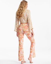 4 Sundown High-Waisted Flared Pants Green ABJNP00255 Billabong