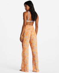 billabong, New Waves 2 Pantalonalon à Jambe Large, LIGHT MELON (nff0) New Waves - Elasticated Beach Pants for Women ABJNP00263