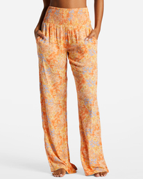 3 New Waves 2 Wide-Leg Pants Orange ABJNP00263 Billabong