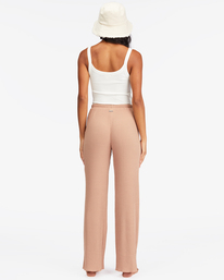 3 So Easy Elastic-Waist Knit Pants Brown ABJNP00299 Billabong