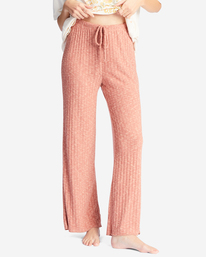 5 So Easy Elastic-Waist Knit Pants Brown ABJNP00299 Billabong
