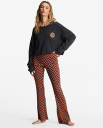 billabong, New Heights Pantalon évasé pour Femme, BRICK (brk) New Heights - Flared Trousers for Women ABJNP00331