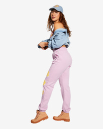 1 Billabong x Smiley Happy Saturday - Joggers para Mulher Roxo ABJNP00343 Billabong