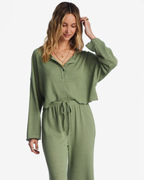 4 So Easy Cozy Lounge Pants Green ABJNP00354 Billabong