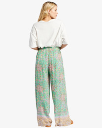 3 La Mer Wide Leg Pants Green ABJNP00387 Billabong