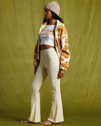 1 Hit A Corduroy Flare Pants White ABJNP00416 Billabong