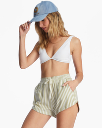 1 Road Trippin Elastic Waist Shorts Green ABJNS00100 Billabong