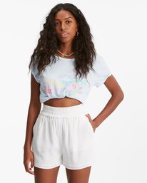 0 Love To Lounge Elastic-Waist Shorts White ABJNS00208 Billabong