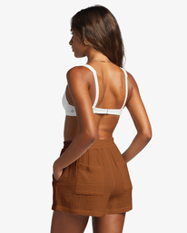 2 Day Tripper Elastic Waist Shorts Brown ABJNS00241 Billabong