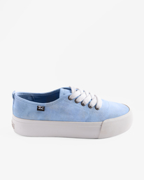 2 Puebla Canvas Platform Shoes Blue ABJS300019 Billabong