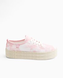 2 Puebla Canvas Platform Shoes Pink ABJS300019 Billabong