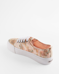 billabong, Puebla Canvas Platform Shoes, BUTTERMILK (yej0) PUEBLA ABJS300019