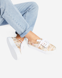 4 Puebla Canvas Platform Shoes Yellow ABJS300019 Billabong