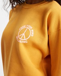 3 Free Your Mind Crewneck Sweatshirt Yellow ABJSF00260 Billabong