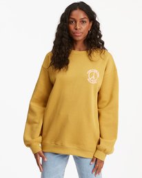 0 Free Your Mind Crewneck Sweatshirt Yellow ABJSF00260 Billabong