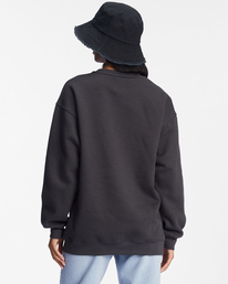 billabong, Golden Wonder Oversized Graphic Crewneck Sweatshirt, OFF BLACK (ofb) GOLDEN WONDER ABJSF00377