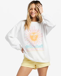 0 Getaway Screen Fleece White ABJSF00413 Billabong