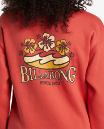 3 Tricolor Hibiscus Sweatshirt Red ABJSF00517 Billabong