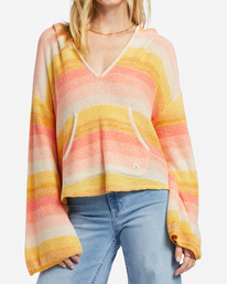 3 Baja Beach Hooded Sweater Pink ABJSW00125 Billabong