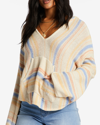 3 Baja Beach Hooded Sweater Purple ABJSW00125 Billabong