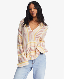 billabong, Baja Beach Hooded Sweater, MELLOW DAZE (ygn0) Baja Beach - Cosy Hoodie for Women ABJSW00125