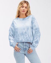 billabong, Under The Sun Crewneck Sweater, SWEET BLUE (bka0) UNDER THE SUN ABJSW00184